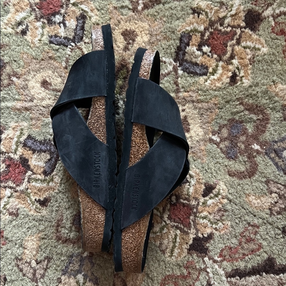 Birkenstock Women's Black Slide Sandals - Picture 2 of 5